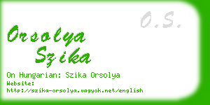 orsolya szika business card